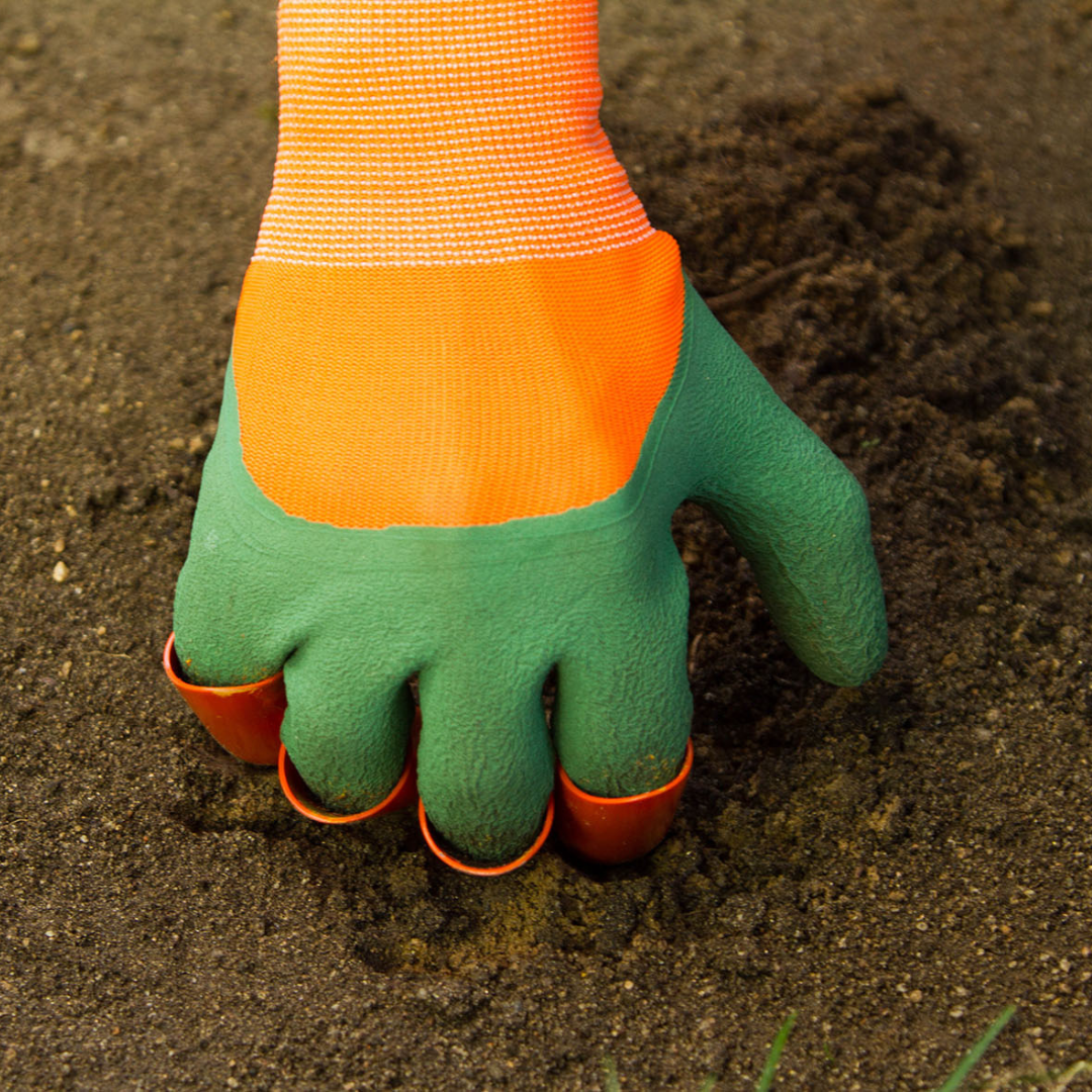 Guantes de jardinería a prueba de agua con garras para cavar, plantar y rastrillar