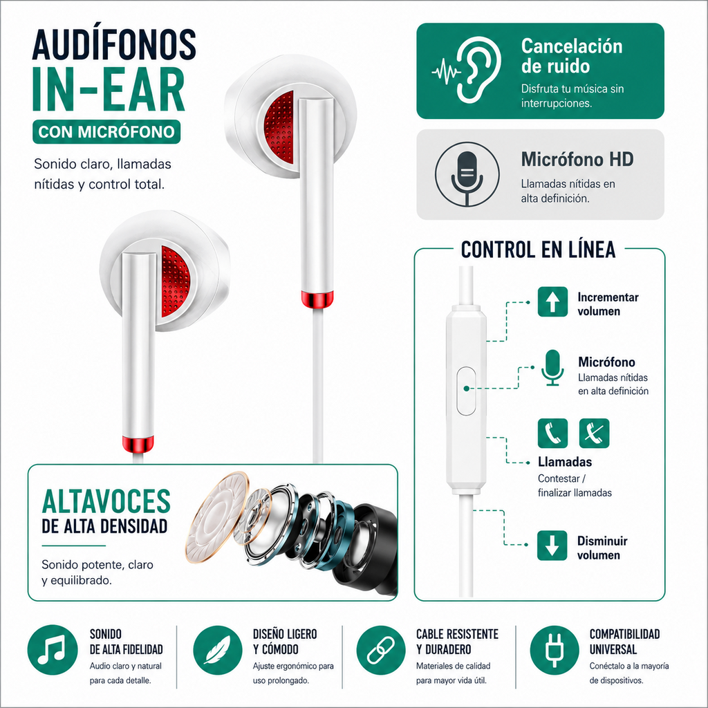 Auriculares con micrófono