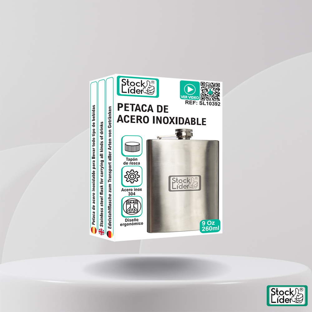 Petaca de acero inoxidable