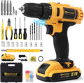 Taladro Inalámbrico 21V con 93 Piezas – Kit Completo para el Hogar