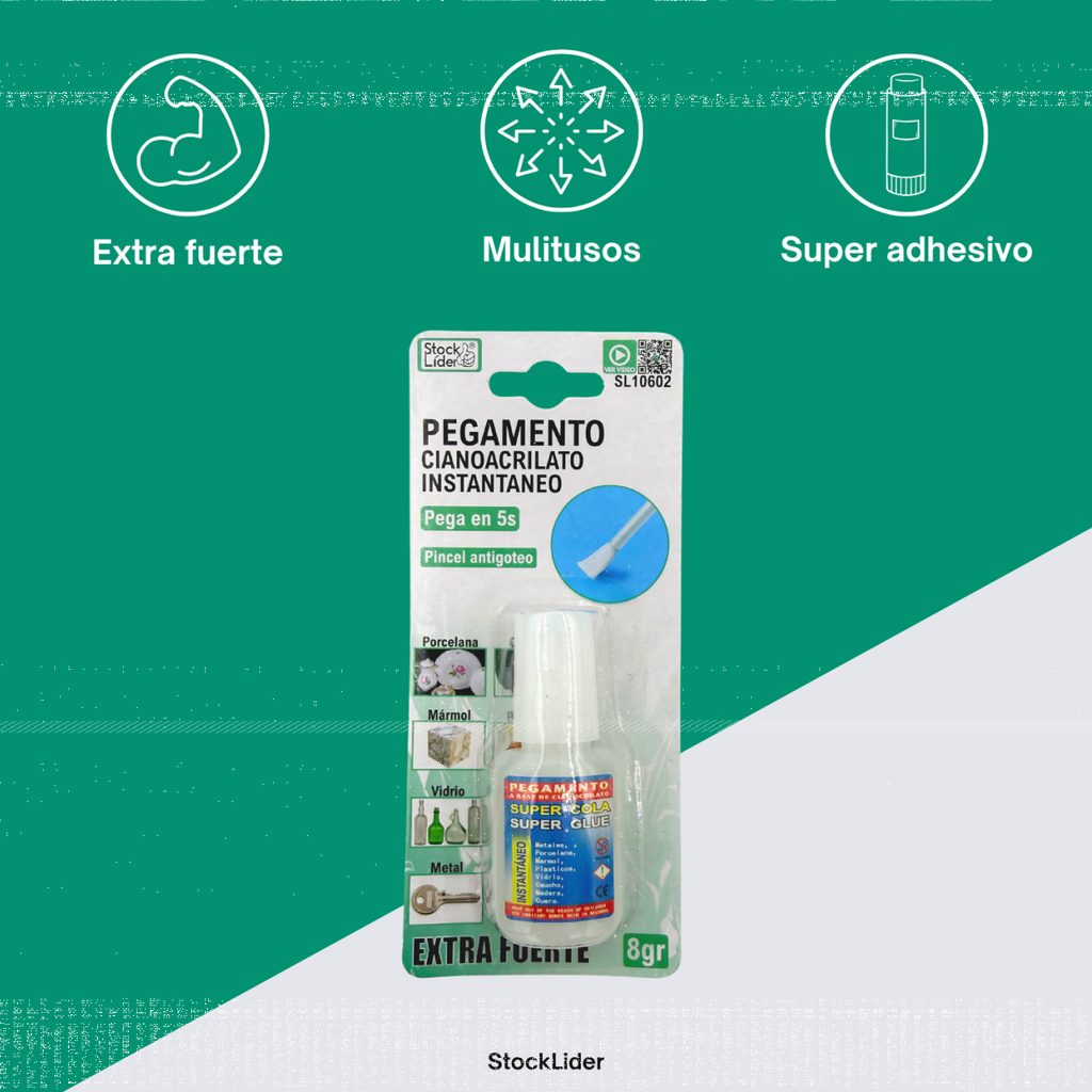 Pegamento cianoacrilato instantáneo