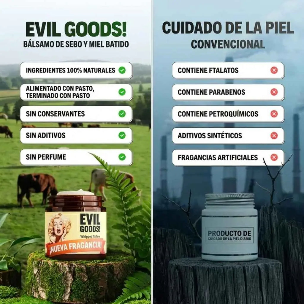 Crema Nutritiva de Sebo de Res Evil Goods 120g