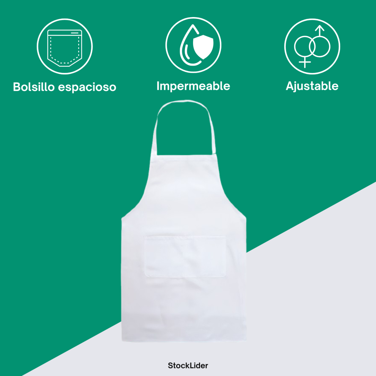 Delantal Impermeable Doble Capa