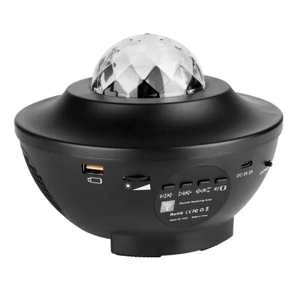 Proyector Estrellas Galaxia LED con Altavoz Bluetooth, Mando a Distancia, Temporizador y Luz Nocturna Infantil