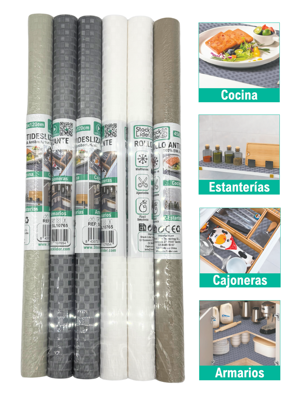 Rollo antideslizante 45x120 cm