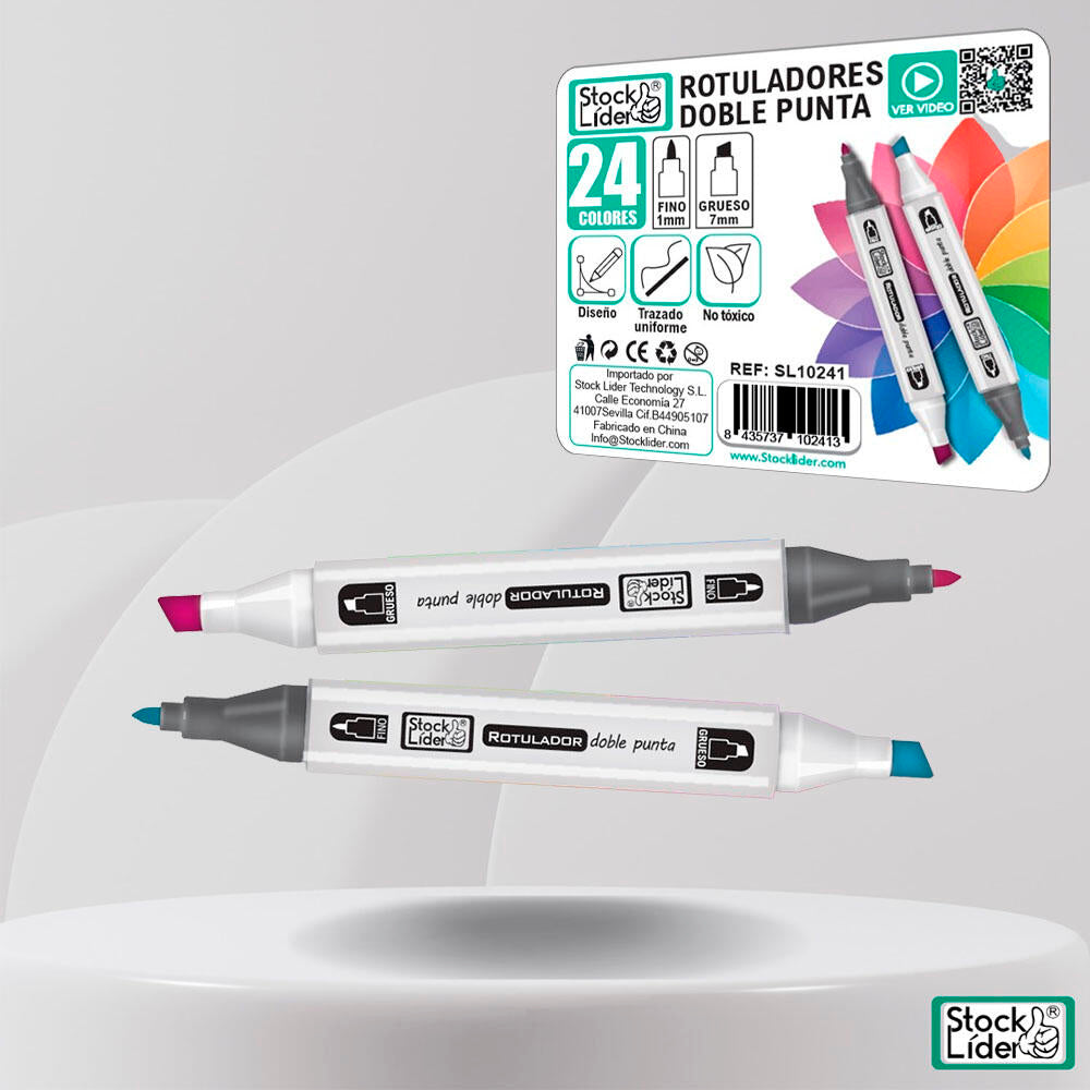 Rotulador marcador doble 24