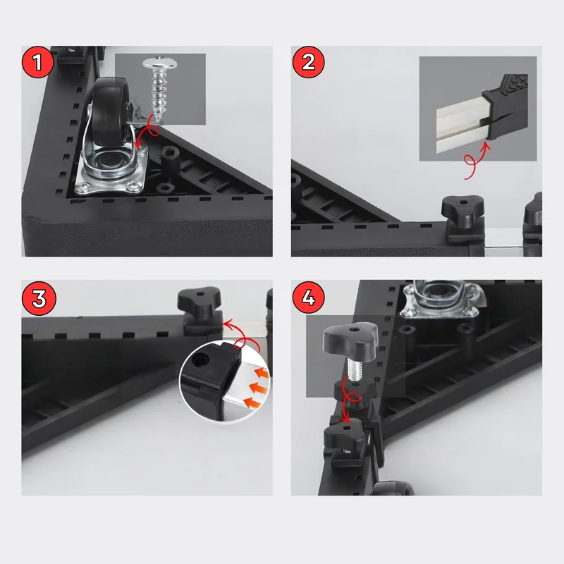 Base Móvil Ajustable para Muebles y Electrodomésticos – Solución Versátil para el Hogar