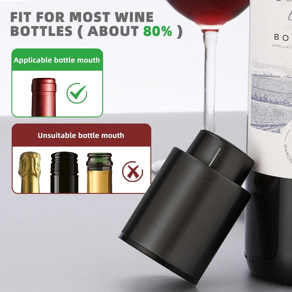 Tapón de Botella de Vino al Vacío – Conserva el Sabor y Aroma por Más Tiempo