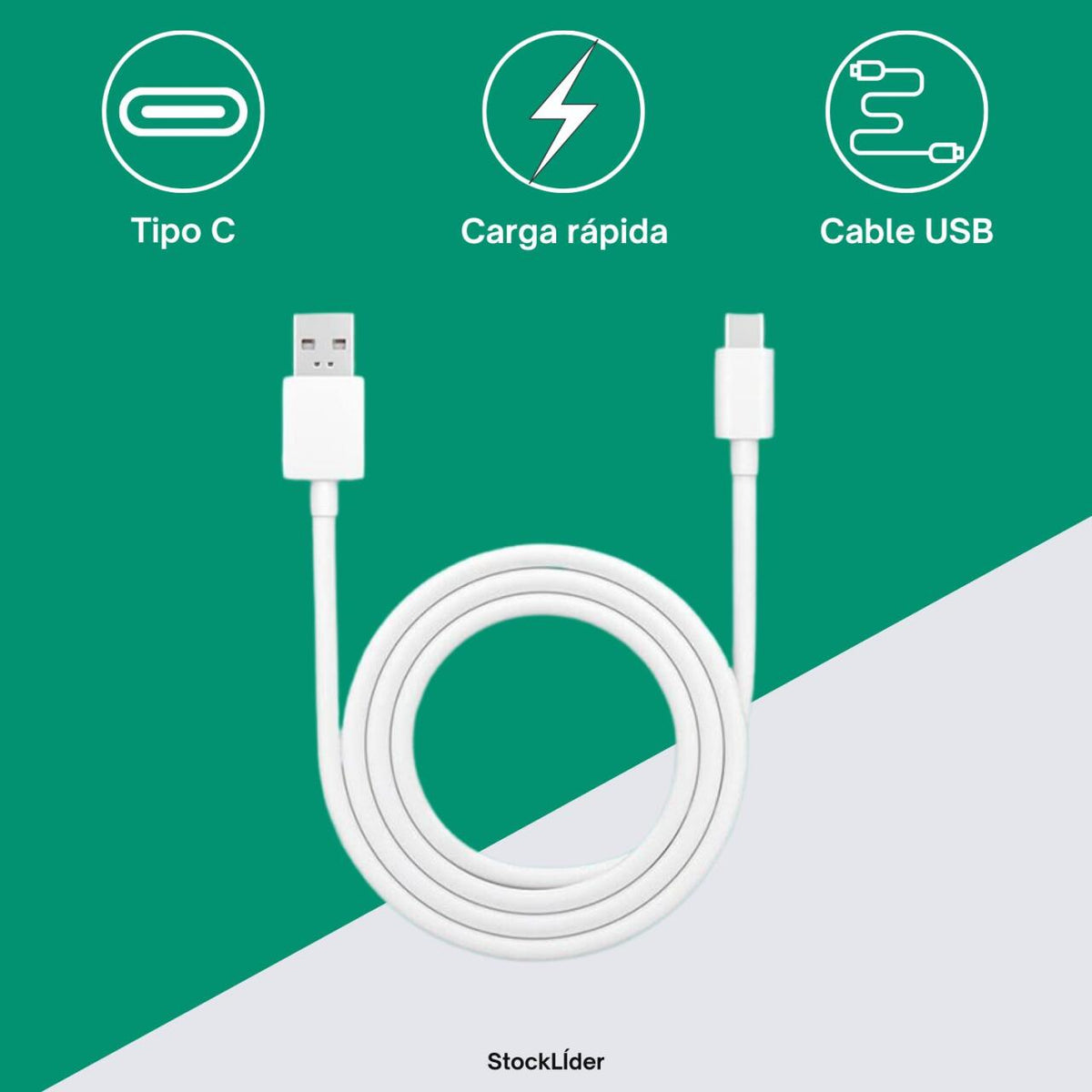 Cable tipo C 1m