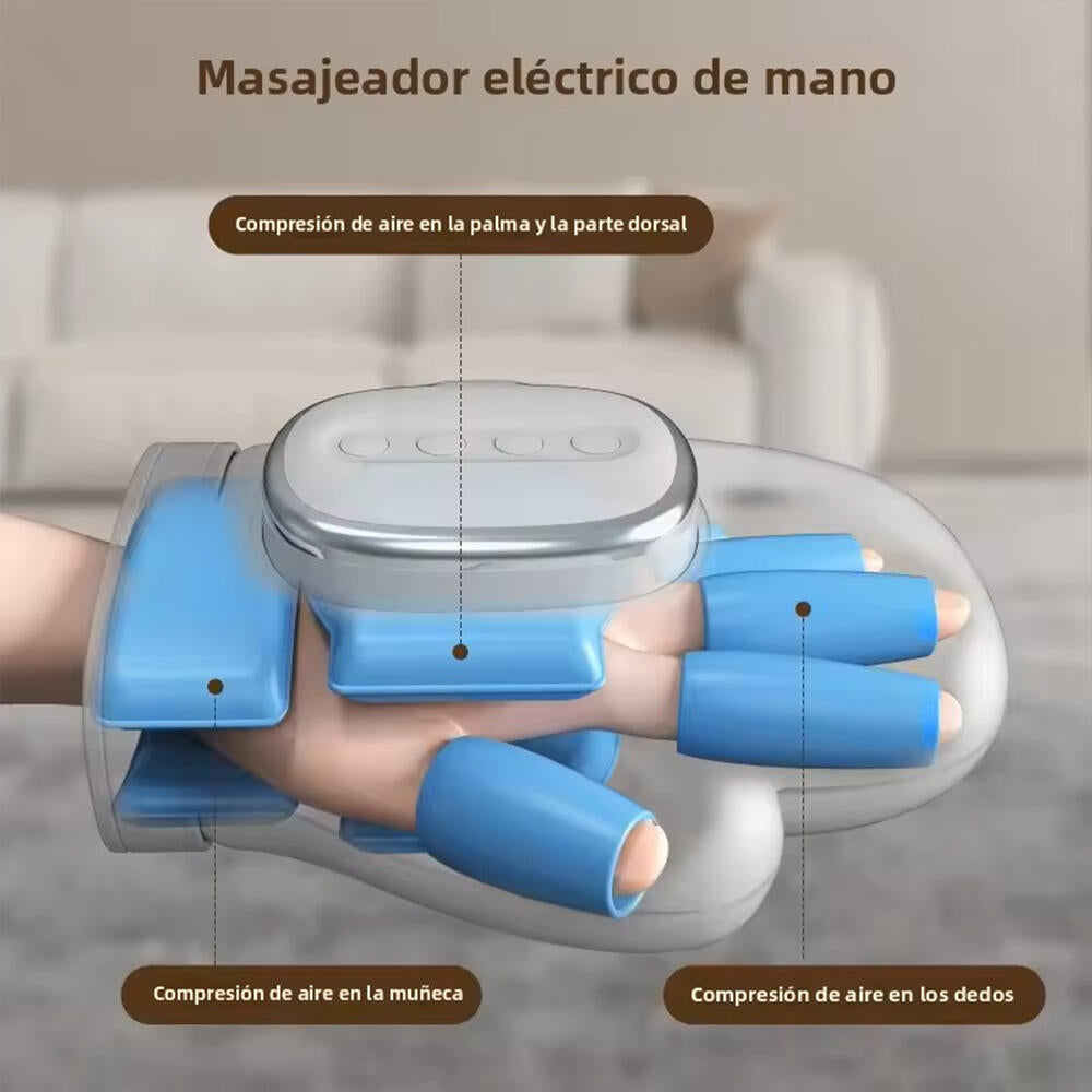 Masajeador de manos inteligente alivio de la artritis y el túnel carpiano, muñeca/dedos/palma Con calor