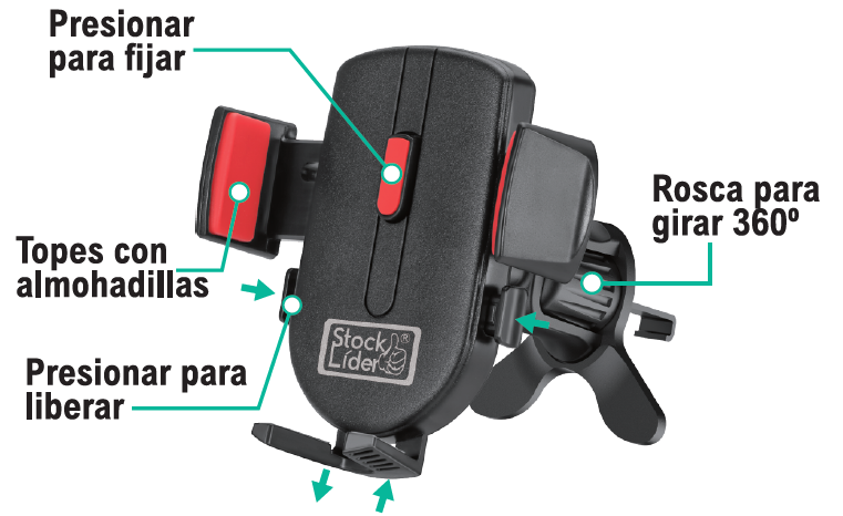 Soporte móvil fijación automática