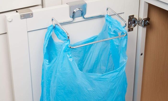 Soporte de bolsa de basura de acero inoxidable Estante para colgar