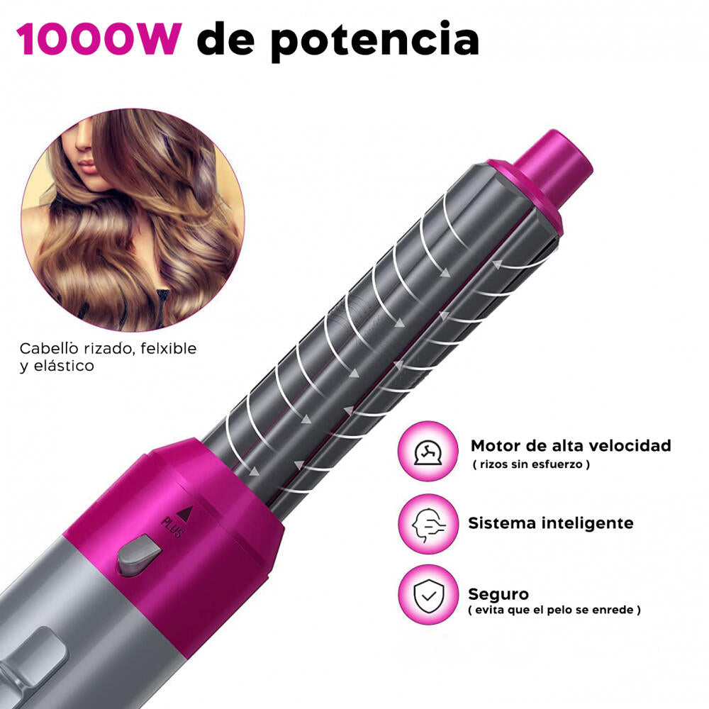 Cepillo Secador Rizador Y Moldeador De Pelo 5 En 1