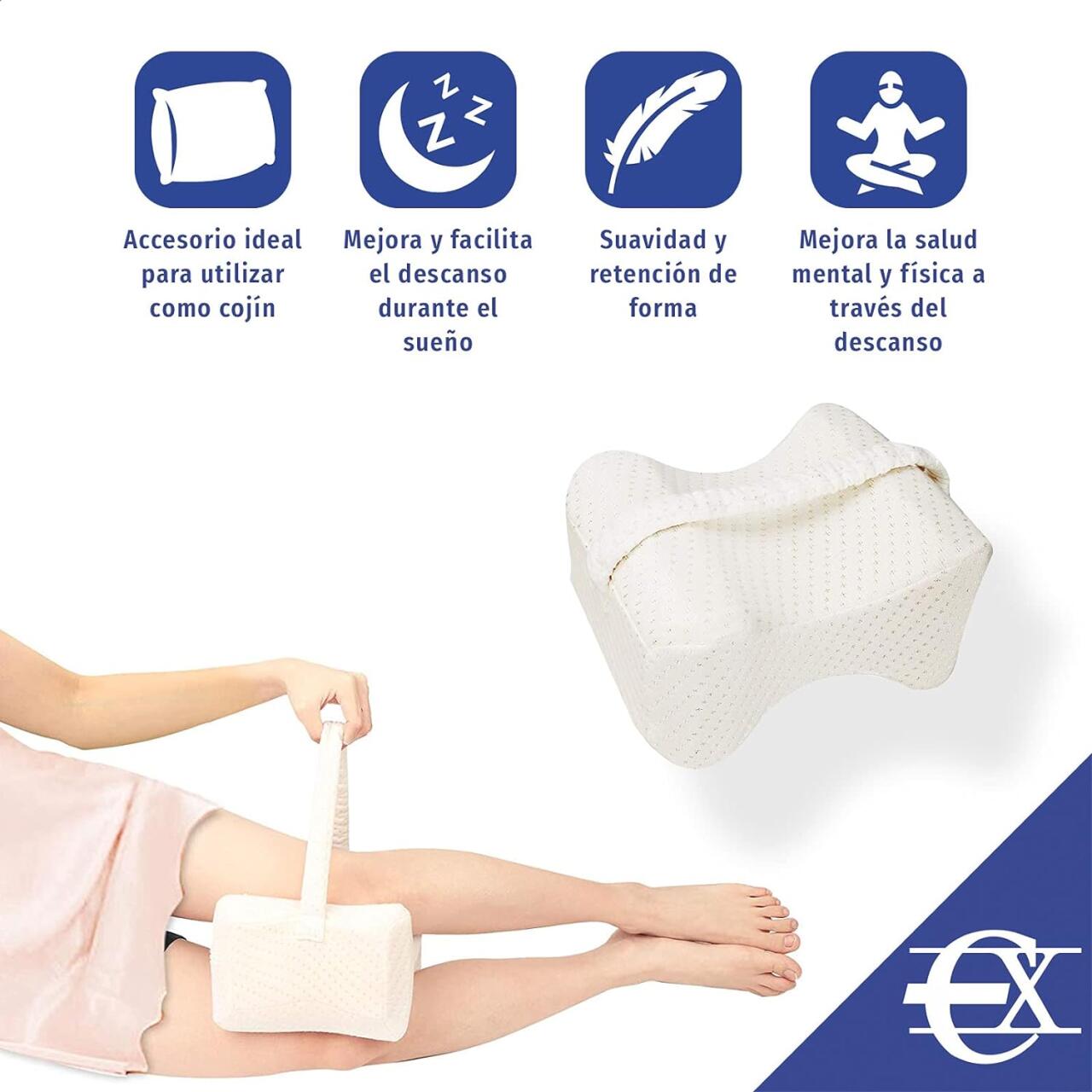Cojin para Dormir de Lado con Elastico