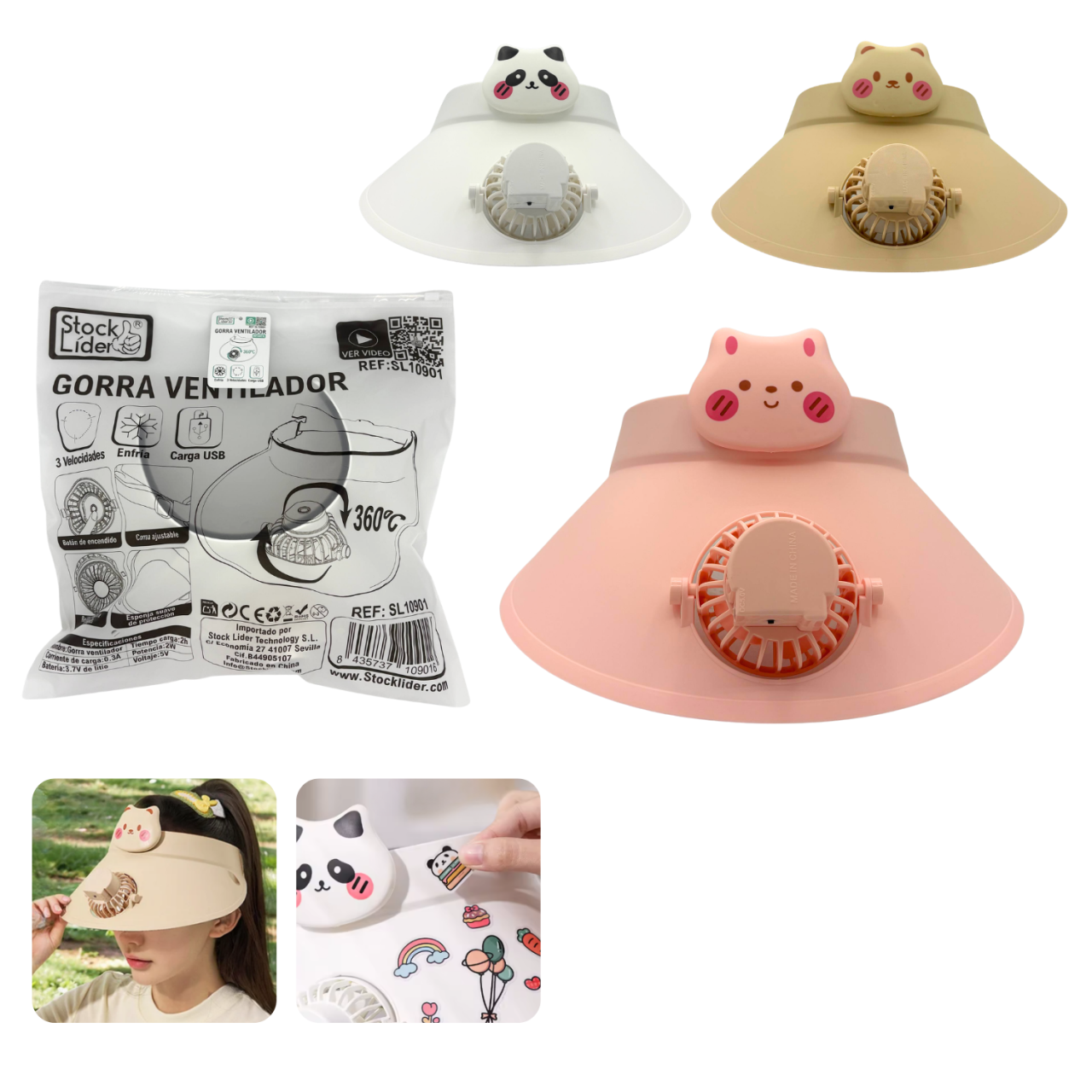 Gorra ventilador