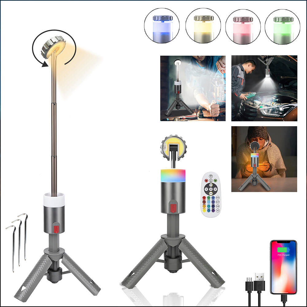 Luz de Emergencia Recargable para Cortes de Luz | Linterna LED para Camping y Fallos de Electricidad