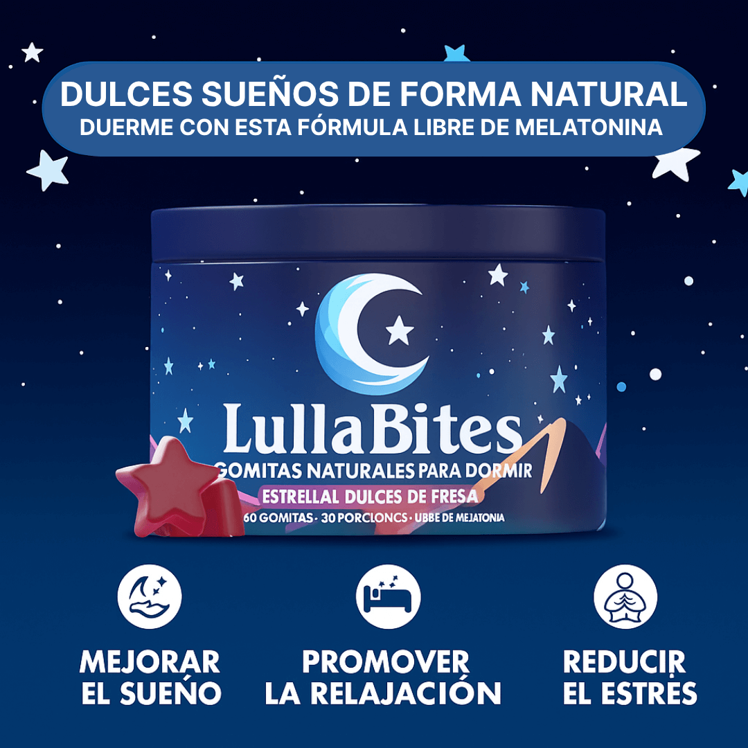 GOMITAS LullaBites® – Sueño Natural y Reparador sin Melatonina