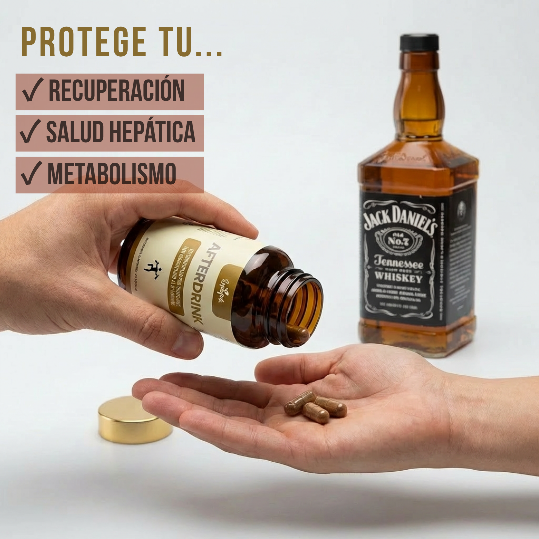 Supafutz AFTERDRINK / Pastillas de restauración, suplemento antes y después de beber con apoyo hepático para mejores mañanas