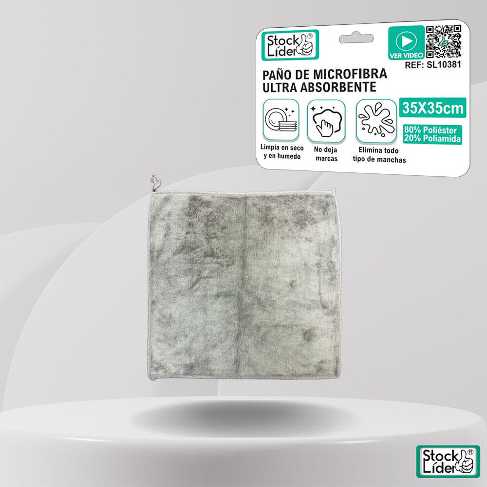 Paño de microfibra ultra absorbente 35x35cm