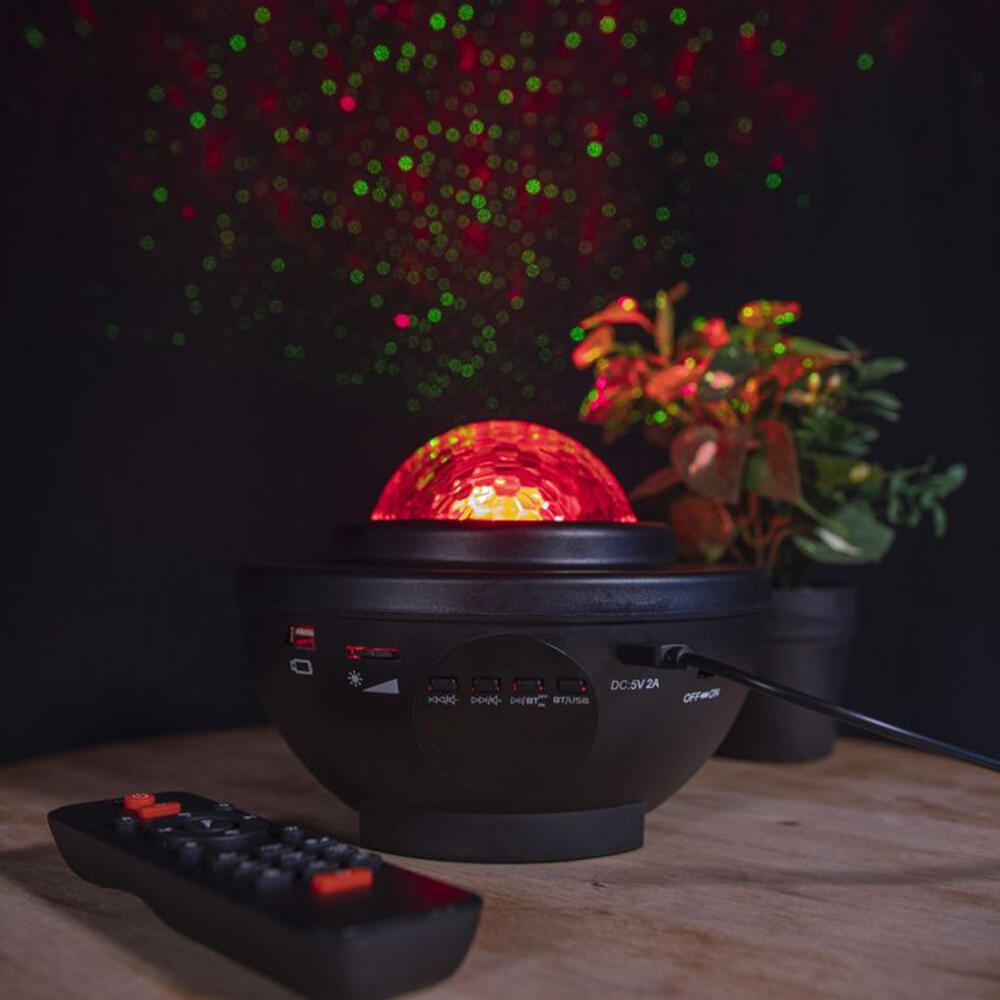 Proyector Estrellas Galaxia LED con Altavoz Bluetooth, Mando a Distancia, Temporizador y Luz Nocturna Infantil