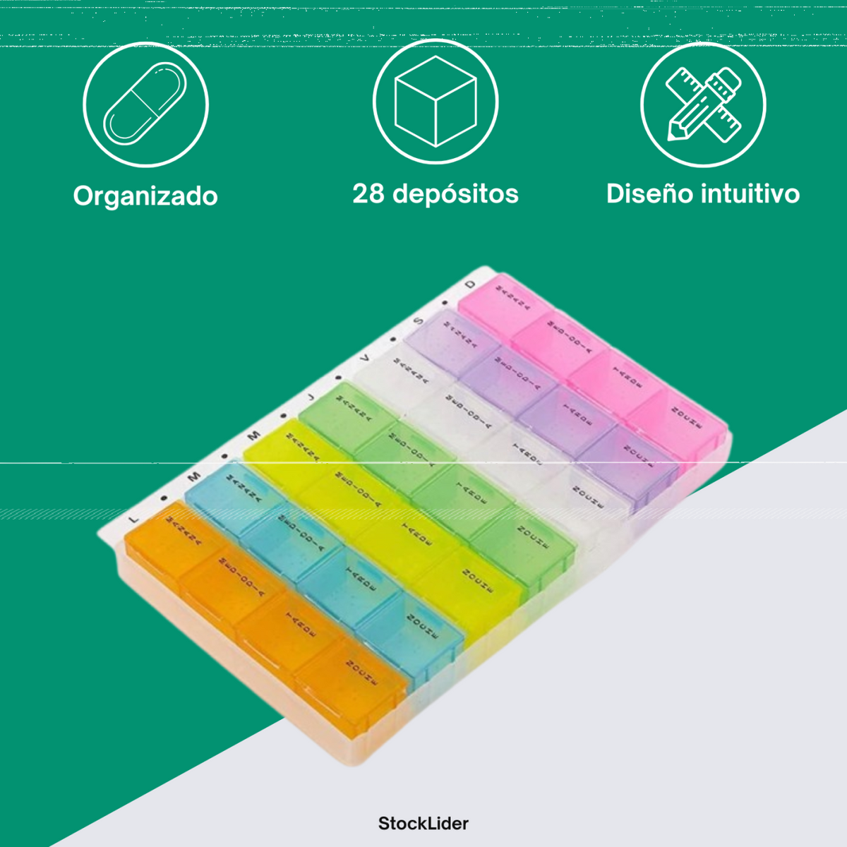 Pastillero semanal 4 tomas