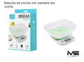 Báscula Electrónica de Cocina con Pantalla LED y Taza de Medición
