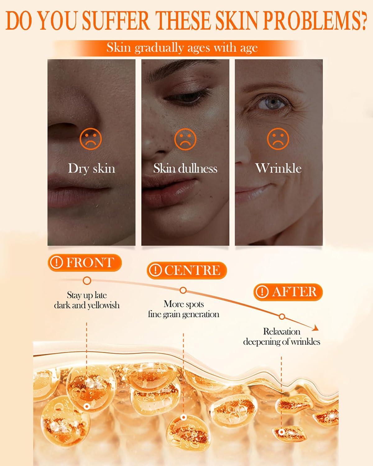 Crema Facial Blanqueadora Iluminadora 5 en 1 con Vitamina C Activa + Niacinamida – Piel Radiante en Cada Aplicación