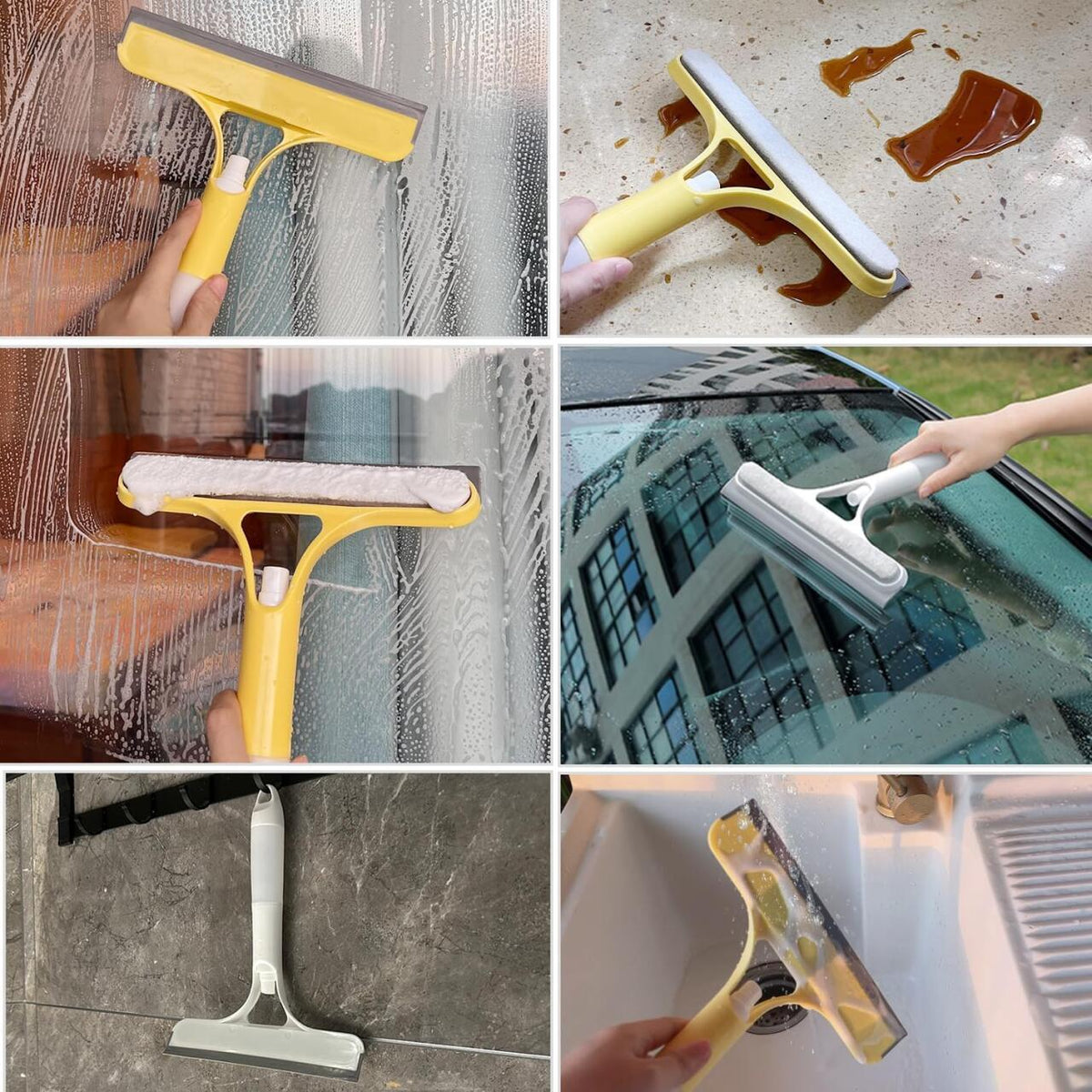 Limpiacristales con dispensador 3 en 1