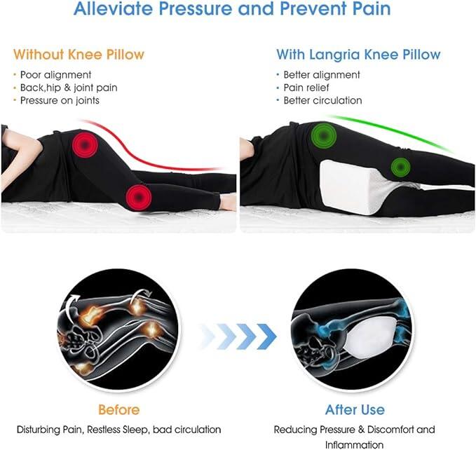 Cojin para Dormir de Lado con Elastico