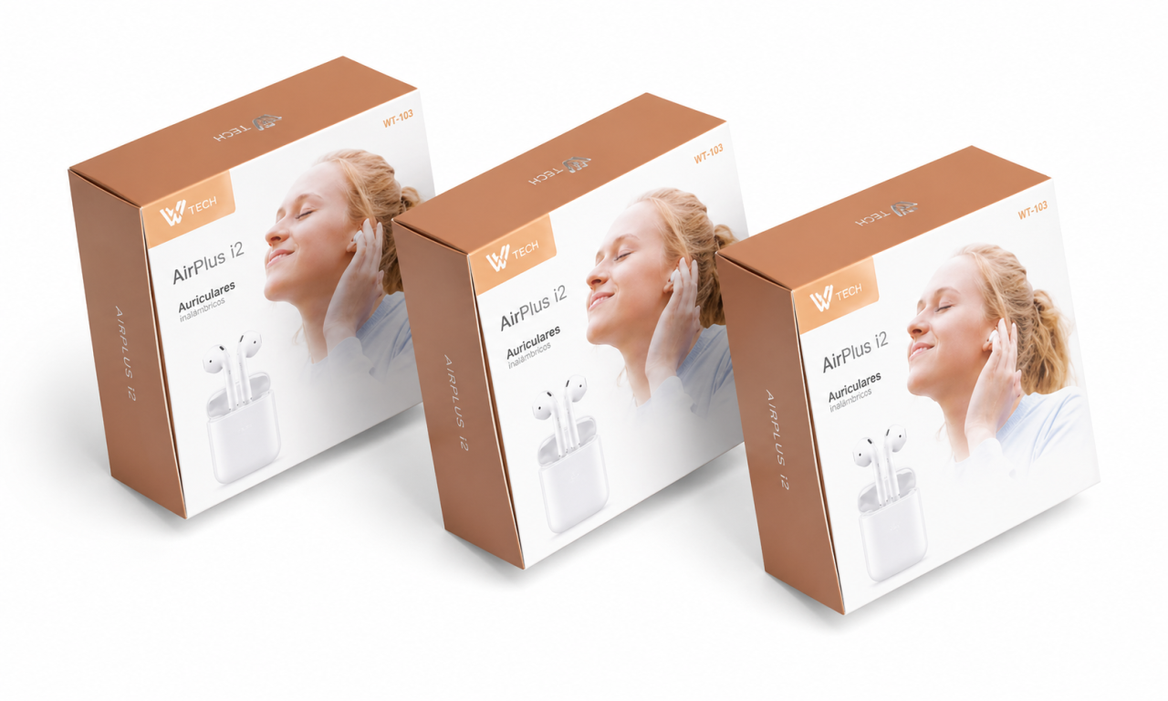Auriculares Inalámbricos i12 Bluetooth con Estuche de Carga