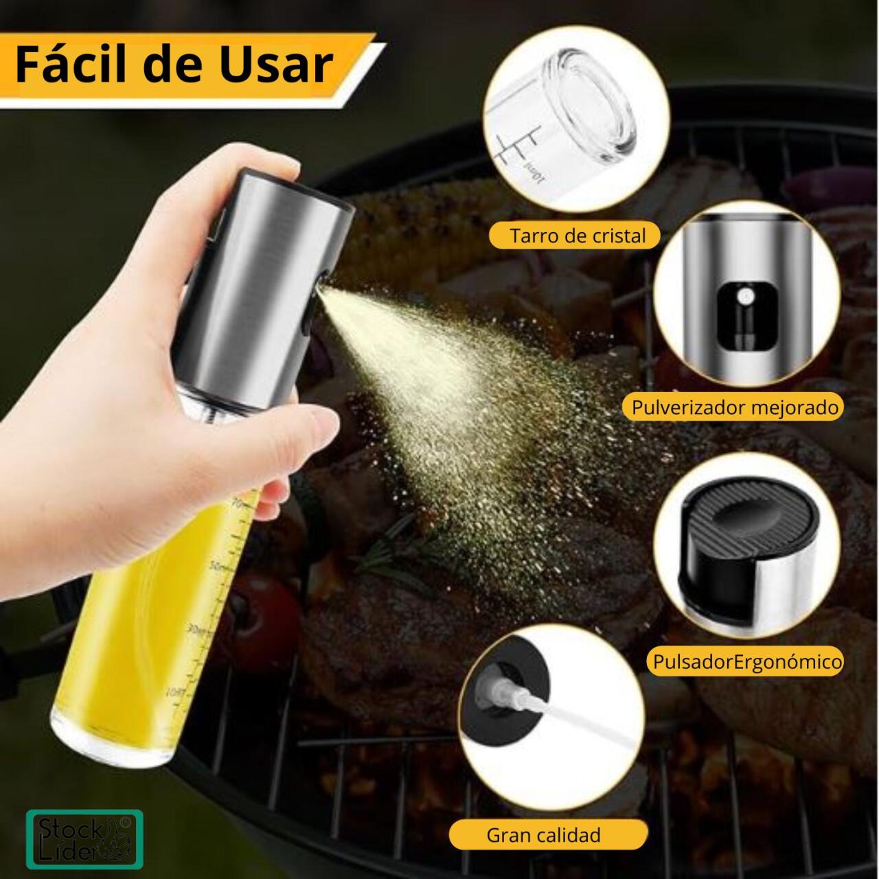 Pulverizador aceite + caja