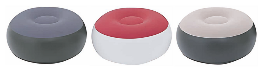 Sillón hinchable con reposapiés