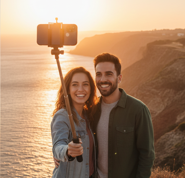 Palo selfie con trípode