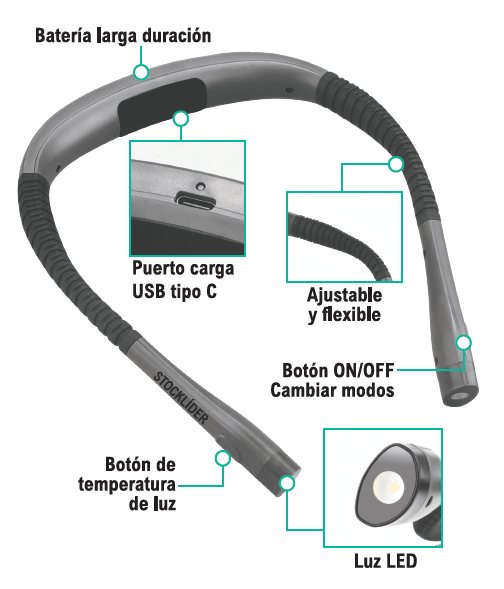 Luz de Lectura para Cuello