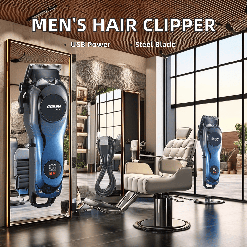 Máquina Cortapelo Profesional con Batería 2000mAh y Motor 7000RPM