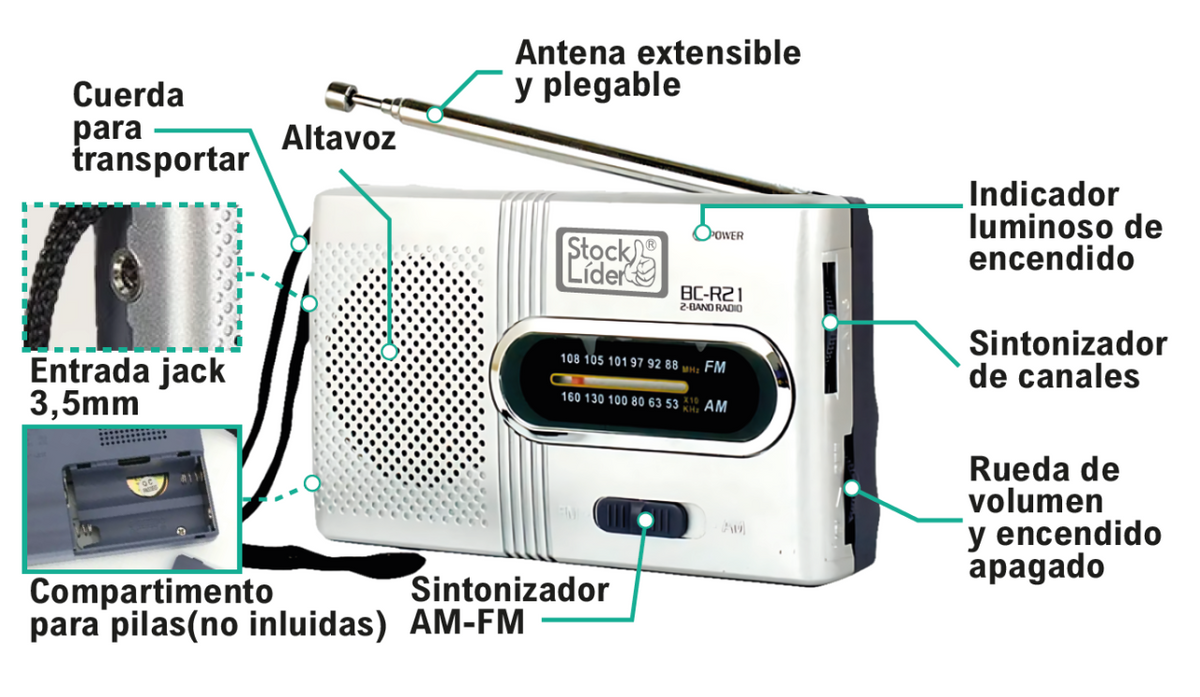 Radio AM-FM portátil