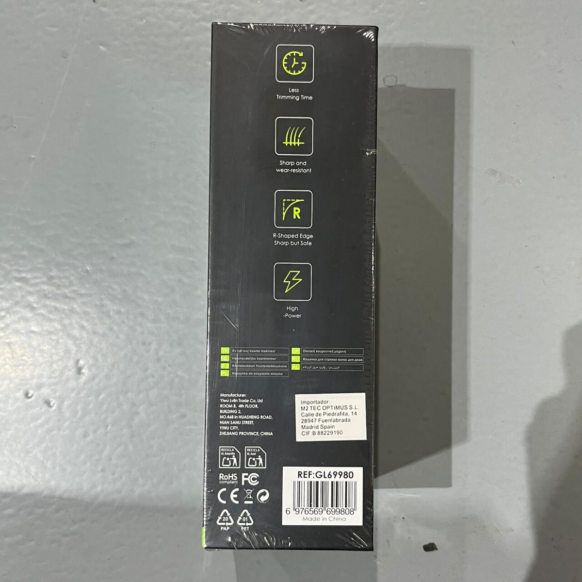 Máquina Cortapelo Profesional con Batería 2000mAh y Motor 7000RPM