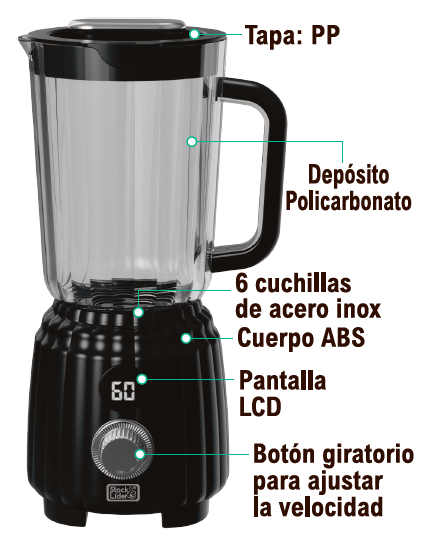 Batidora de vaso