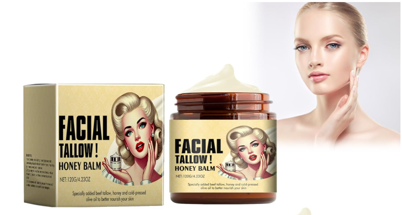 Crema Facial Hidratante de Sebo y Miel