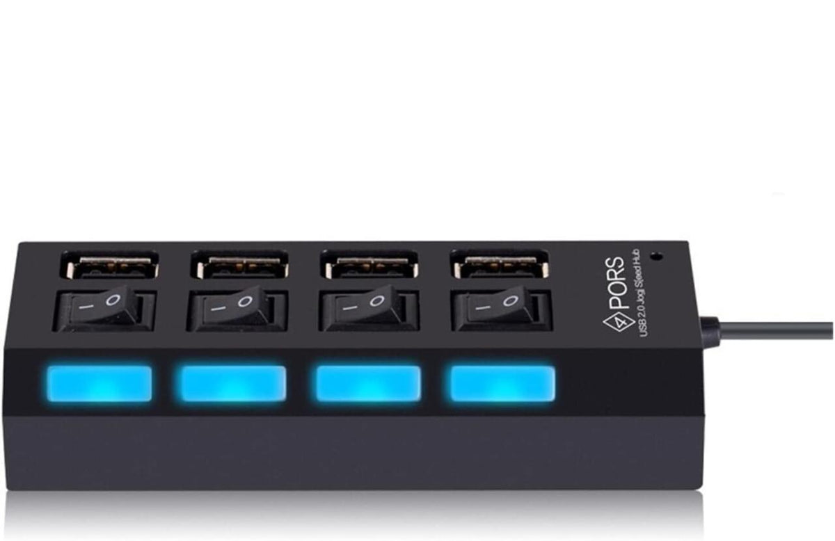 Hub con 4 Puertos Usb
