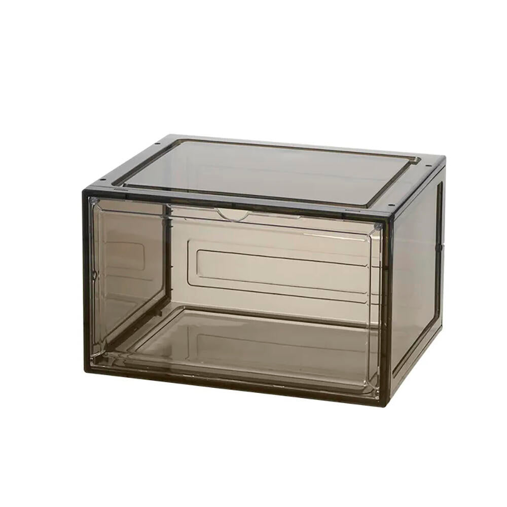 Cajas para sneakers 4 unidades, plegable, para tallas de hasta 46 MAGNÉTICO TRASLUCIDO