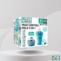 Vaso cubitera hielo 2 en 1