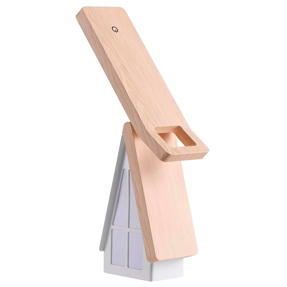 Lámpara de mesa plegable con forma de casa
