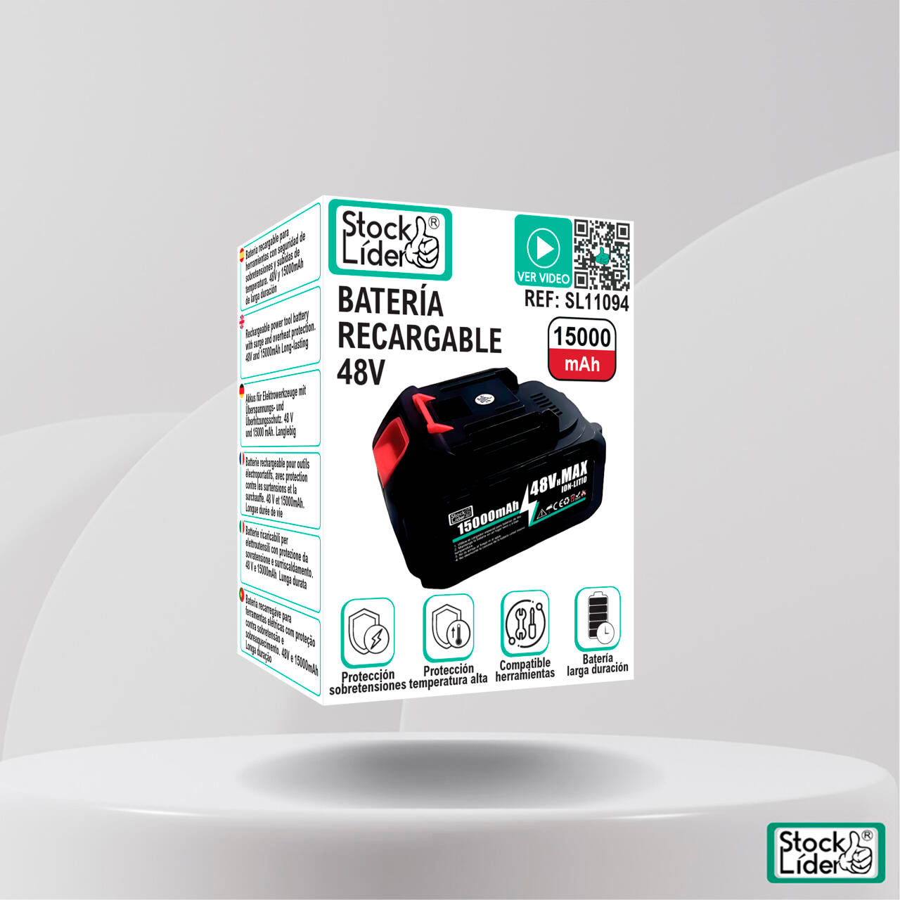 Batería recargable 48v