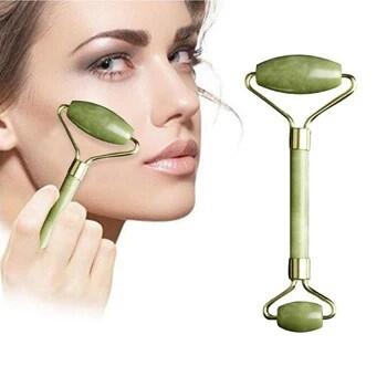 Masajeador Facial. Rodillo de Jade