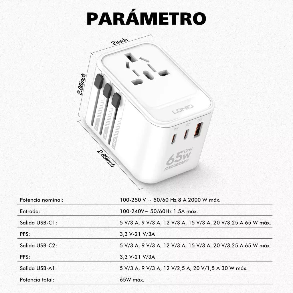 Adaptador PD20W Universal – Carga Rápida y Compatibilidad Total