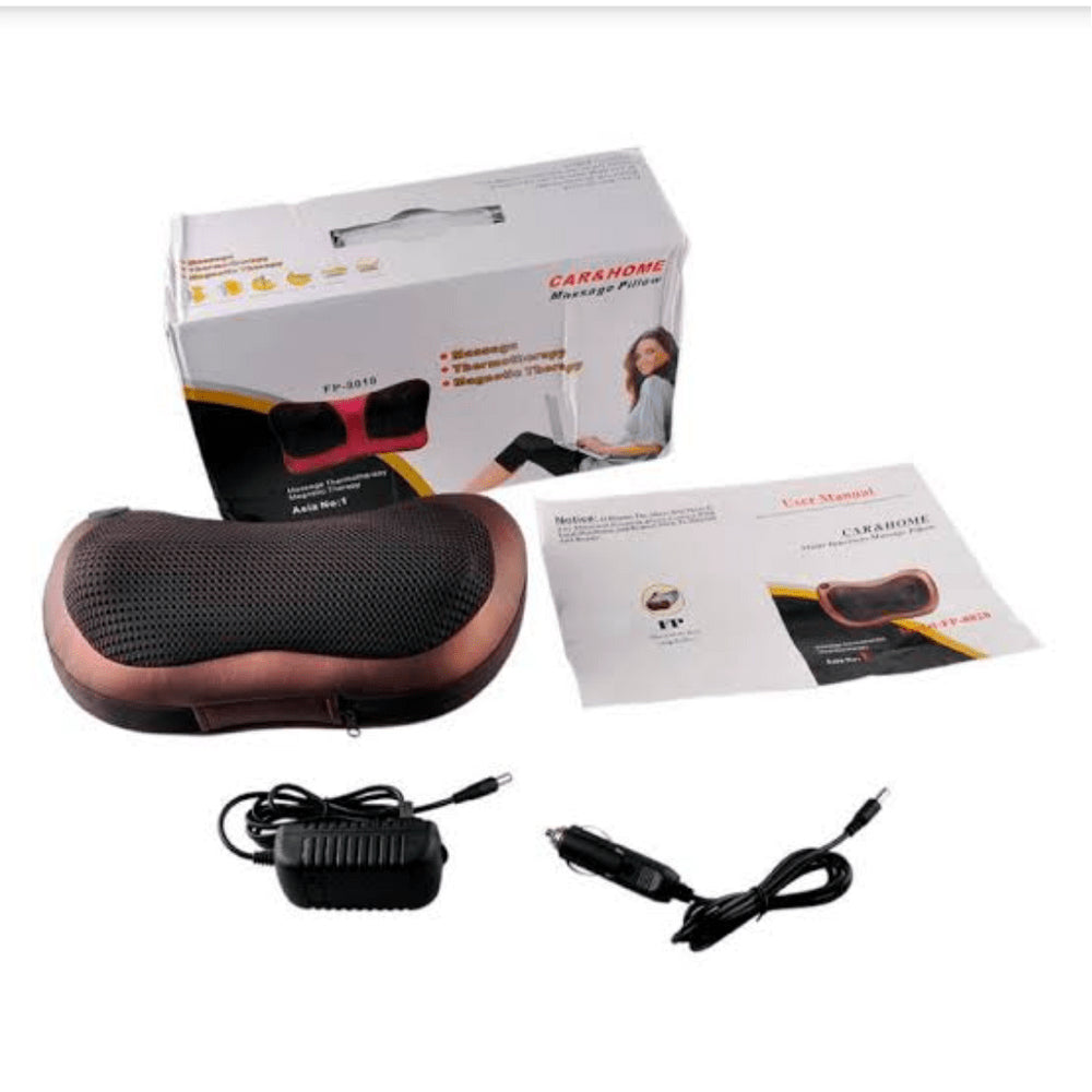 Almohada Masajeadora Eléctrica – Alivio Instantáneo en Cuello, Espalda y Hombros
