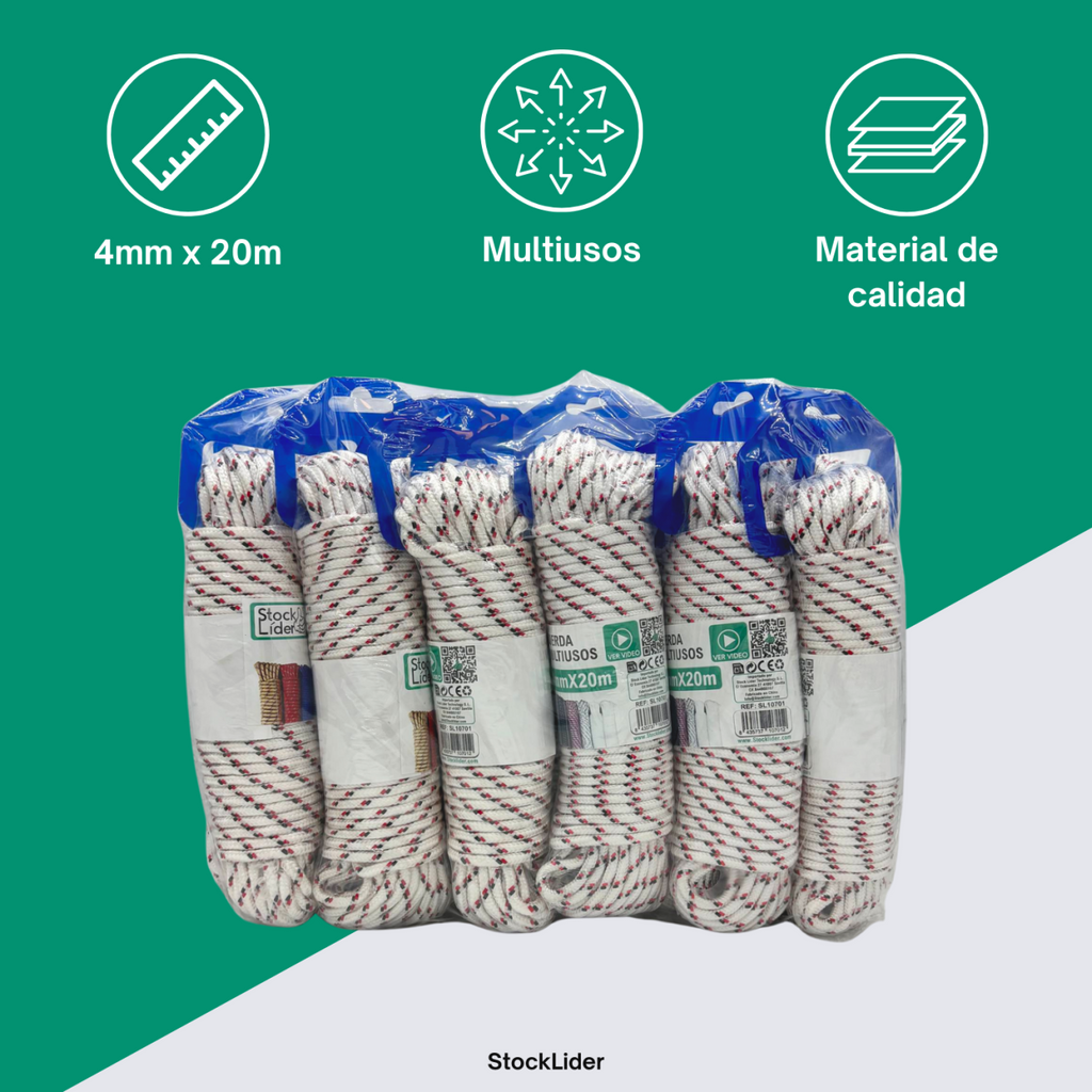 Cuerda multiusos 4mm x 20m