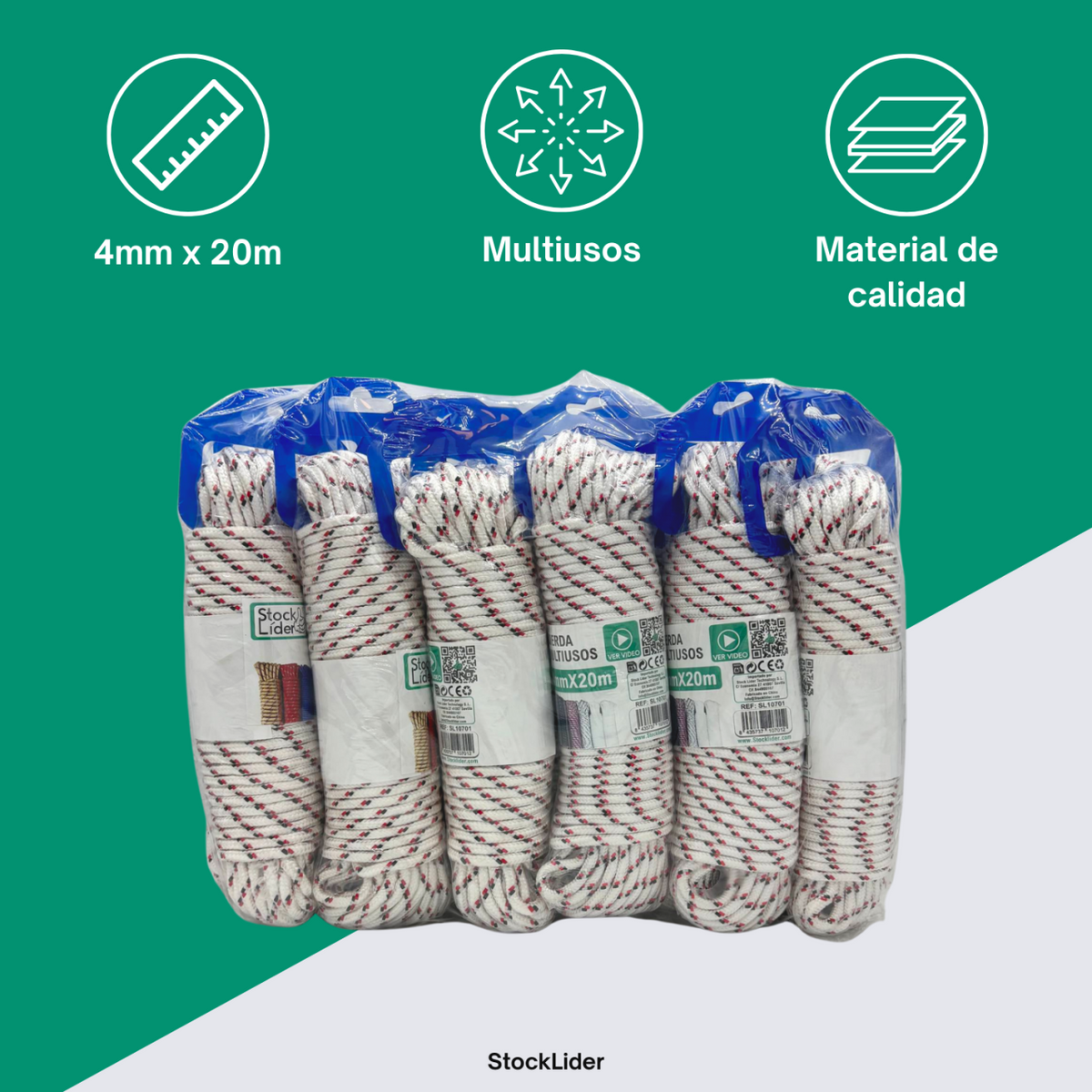 Cuerda multiusos 4mm x 20m