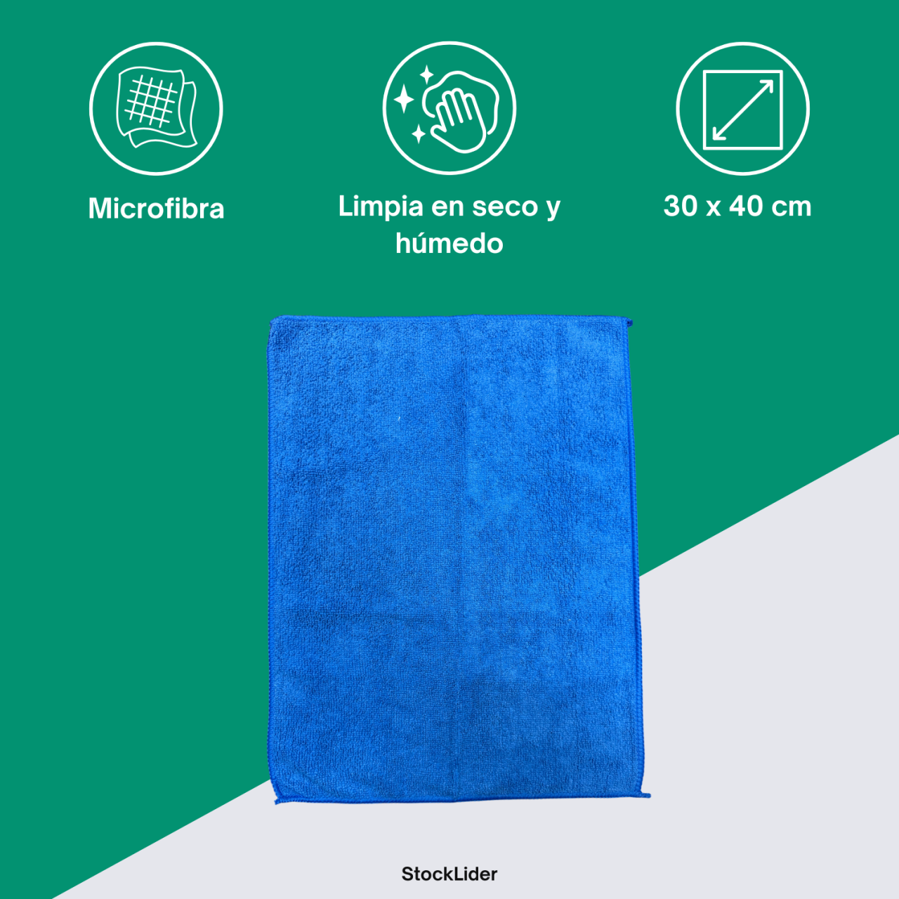 Paño de microfibra ultra absorbente 30x40cm